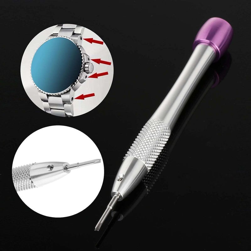 كلاراكو مفكات براغي احترافية من الكروم والفاناديوم، مفكات براغي على شكل حرف Y، مفكات براغي خاصة بالساعات، تناسب علبة الساعة - Image 1