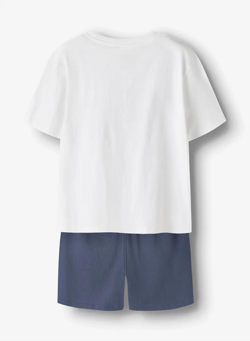 NAME IT Kids Graphic T-Shirt And Shorts Set