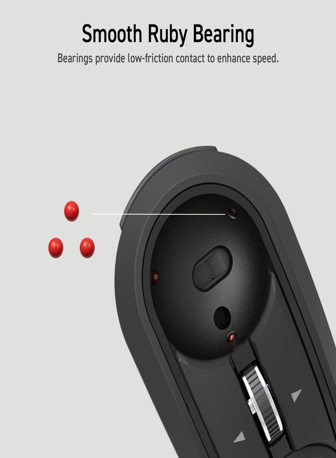 ELECOM Relacon Handheld Trackball Pointer, Ergonomic Thumb Mouse for Right or Left Hand, Bluetooth, 10 Buttons for TV, Presentation, Game, PC & MAC - Image 3