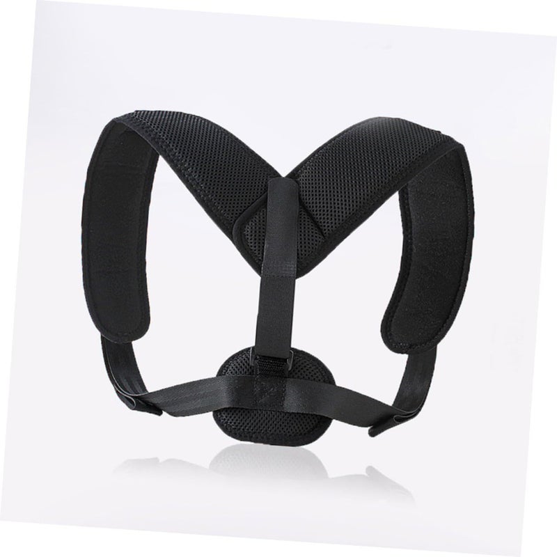 2 Pcs Adjustable Posture Brace Back Support Spine Alignment Breathable Black - Image 3