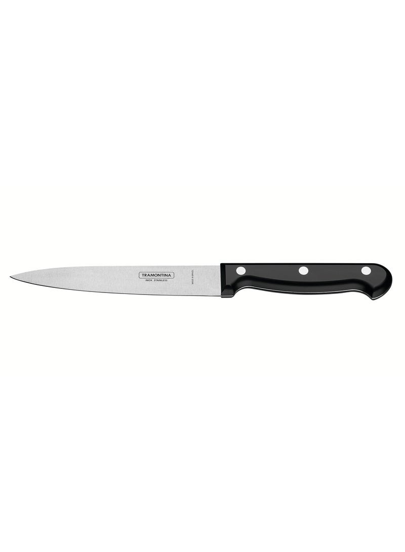 Tramontina Ultracorte 6 Inches Utility Knife with Stainless Steel Blade and Black Polypropylene Handle - Image 1