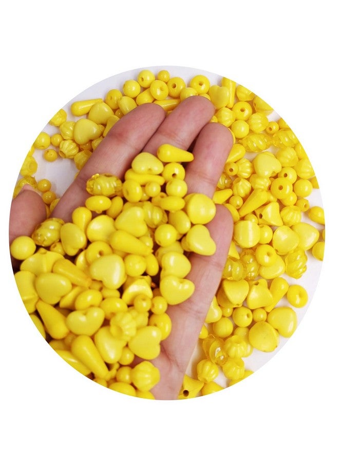 إيشوبي مجموعة خرز بلاستيكية باللون الأصفر 200 جرام من eshoppee لصناعة المجوهرات والحرف اليدوية (11) - Image 4