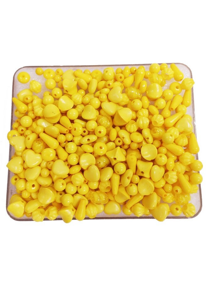 إيشوبي مجموعة خرز بلاستيكية باللون الأصفر 200 جرام من eshoppee لصناعة المجوهرات والحرف اليدوية (11) - Image 1