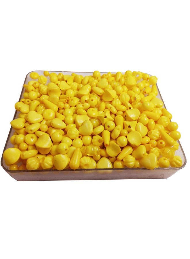إيشوبي مجموعة خرز بلاستيكية باللون الأصفر 200 جرام من eshoppee لصناعة المجوهرات والحرف اليدوية (11) - Image 3
