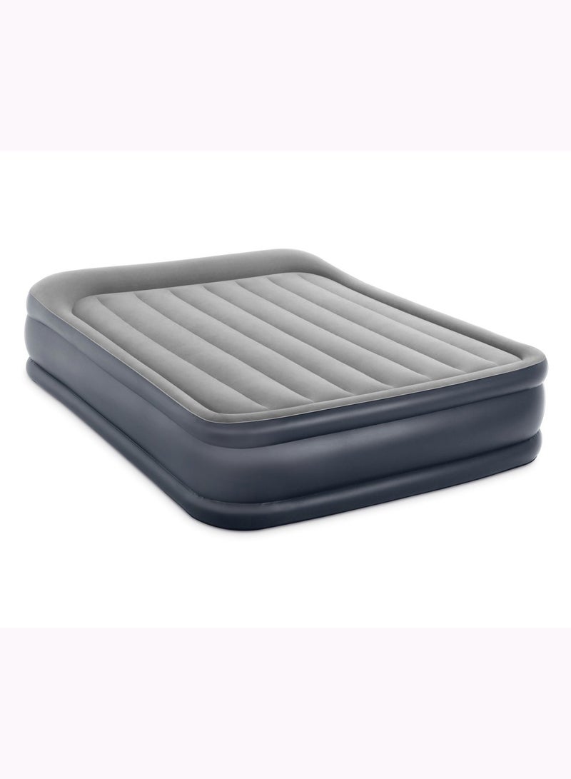 INTEX Queen Deluxe Pillow Rest Airbed W/Fiber-Tech Built-in Pump - Image 4