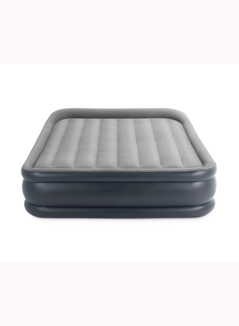 INTEX Queen Deluxe Pillow Rest Airbed W/Fiber-Tech Built-in Pump - Image 3