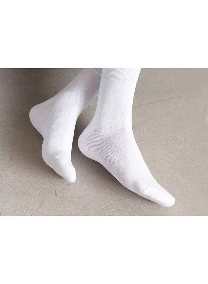 عرض 4 أزواج من الشرابات الرجالي الطويلة القطنية – مريحة وعملية للاستخدام اليومي - Image 4