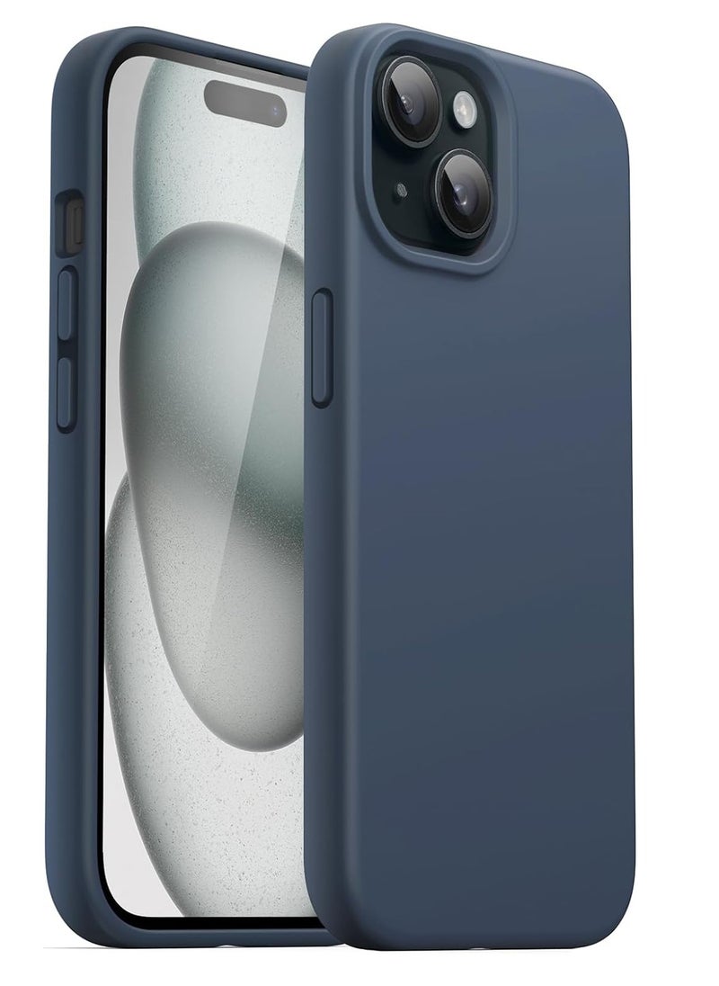 Generic - Silicone Case Compatible with iPhone 15 6.1 Premium Silicone Full Body Protection blue - Image 1