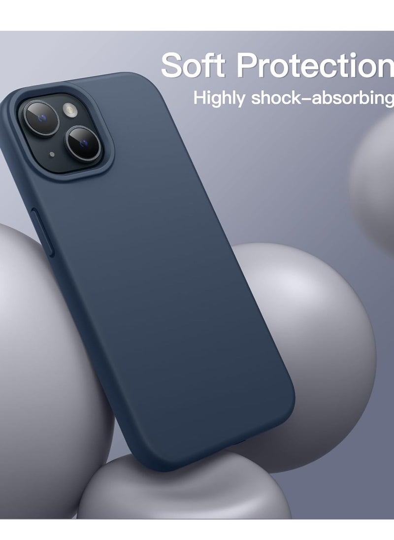 Generic - Silicone Case Compatible with iPhone 15 6.1 Premium Silicone Full Body Protection blue - Image 1