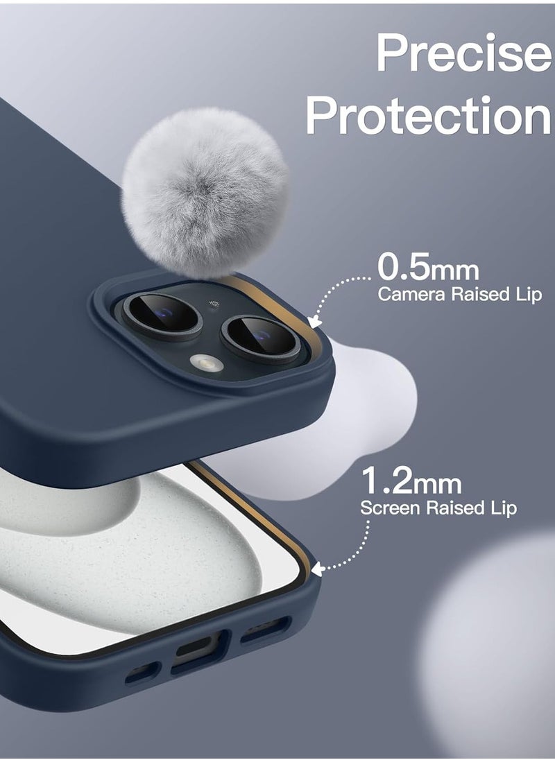 Generic - Silicone Case Compatible with iPhone 15 6.1 Premium Silicone Full Body Protection blue - Image 1