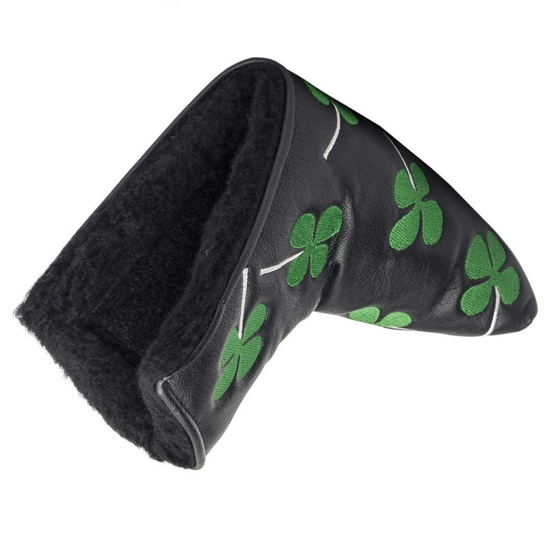 HIFROM Golf Putter Head Cover Headcover Shamrock Embroidered Blade Fit All Brands - Image 3