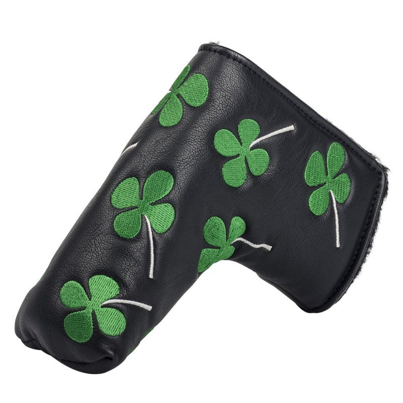 HIFROM Golf Putter Head Cover Headcover Shamrock Embroidered Blade Fit All Brands - Image 1