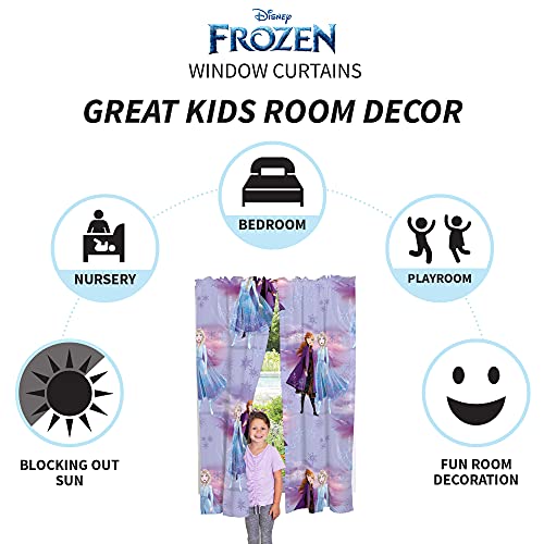 Franco Kids Room Window Curtains Drapes Set, 82 in x 63 in, Disney Frozen 2 - Image 3