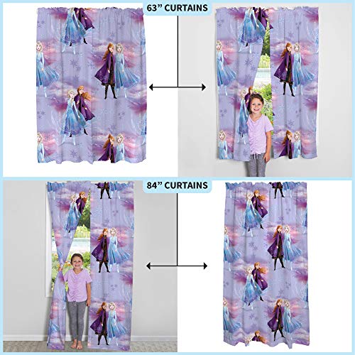 Franco Kids Room Window Curtains Drapes Set, 82 in x 63 in, Disney Frozen 2 - Image 5