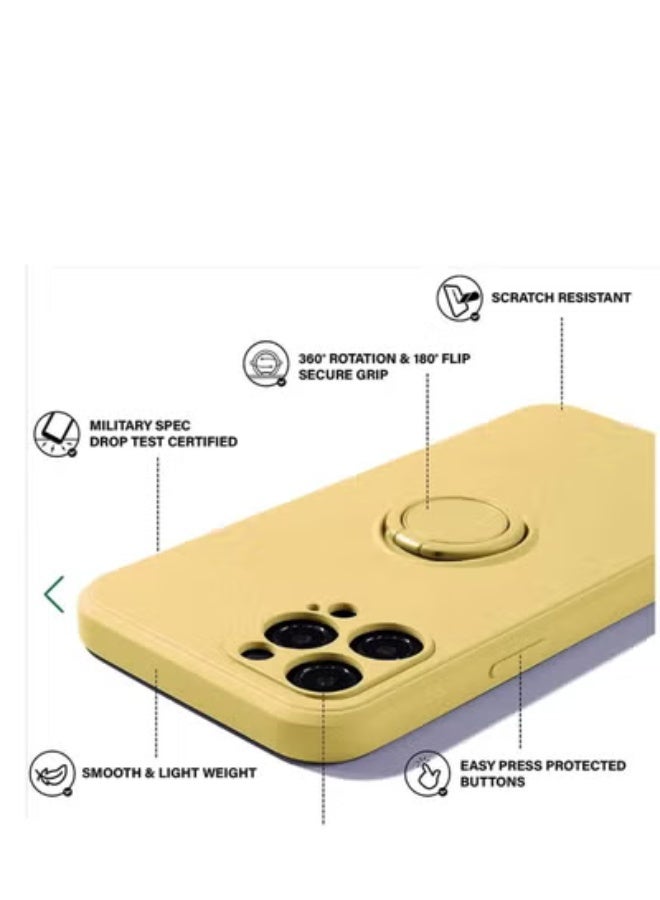 GULFLINK Back Cover Phone Protect Case for iPhone 14 pro Yellow - Image 2