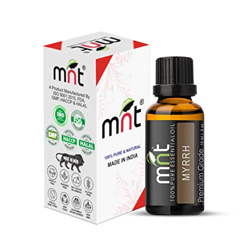 MNT Myrrh Essential Oil 100% Pure Natural & Undiluted Therapeutic Grade & Aromatherapy For Skin Care & Hair Care (15ML) - Image 2