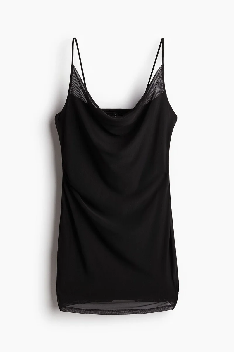 H&M Draped mesh dress