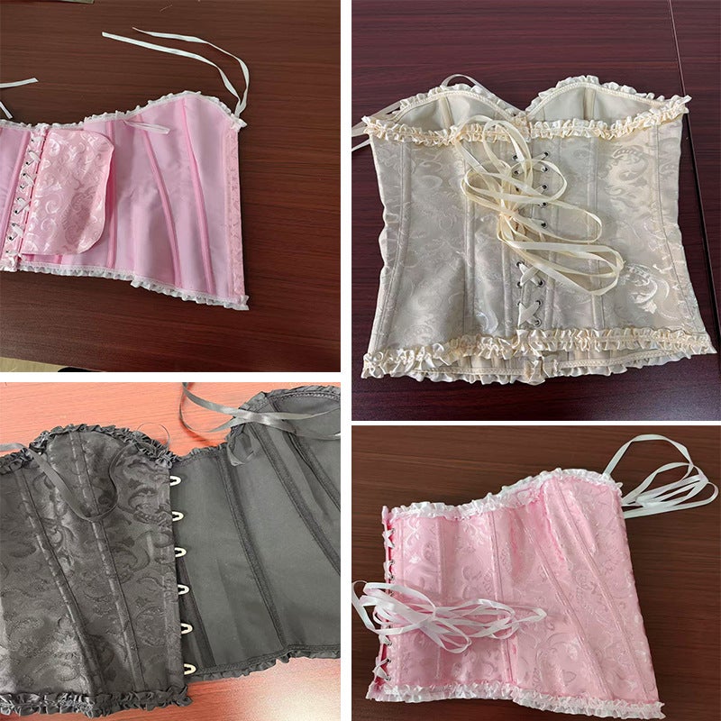 In-Stock Bridal Gown Base Fishbone Corset Bustier Waist-Cinching Court Shapewear Supply - Image 4