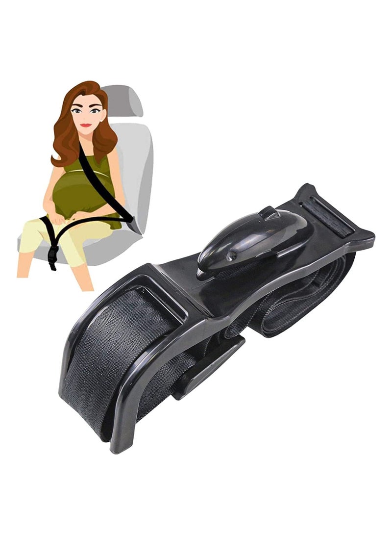 SOLARAE Pregnancy Car Seat Belt Adjuster Maternity Car Belt Adjuster Strong Metal Car Pregnant Belt for Expectant Mothers Comfort Safety to Protect Unborn Baby - Image 1