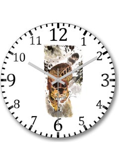 Print Shop Totoro Cat Bus In The Forest Wall Clock Curved Real Glass