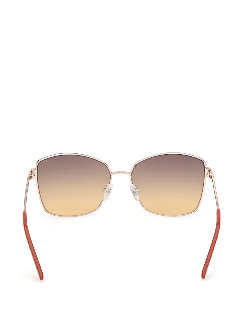 جس Metal Shaped Sunglasses