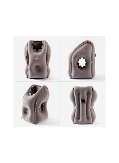 Rock Pow Inflatable Travel Pillow, Airplane Neck Pillow for Sleeping to Comfortably Support Head, Neck and Chin for Airplanes, Trains, Cars, Office Napping  - Image 2