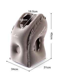 Rock Pow Inflatable Travel Pillow, Airplane Neck Pillow for Sleeping to Comfortably Support Head, Neck and Chin for Airplanes, Trains, Cars, Office Napping  - Image 3