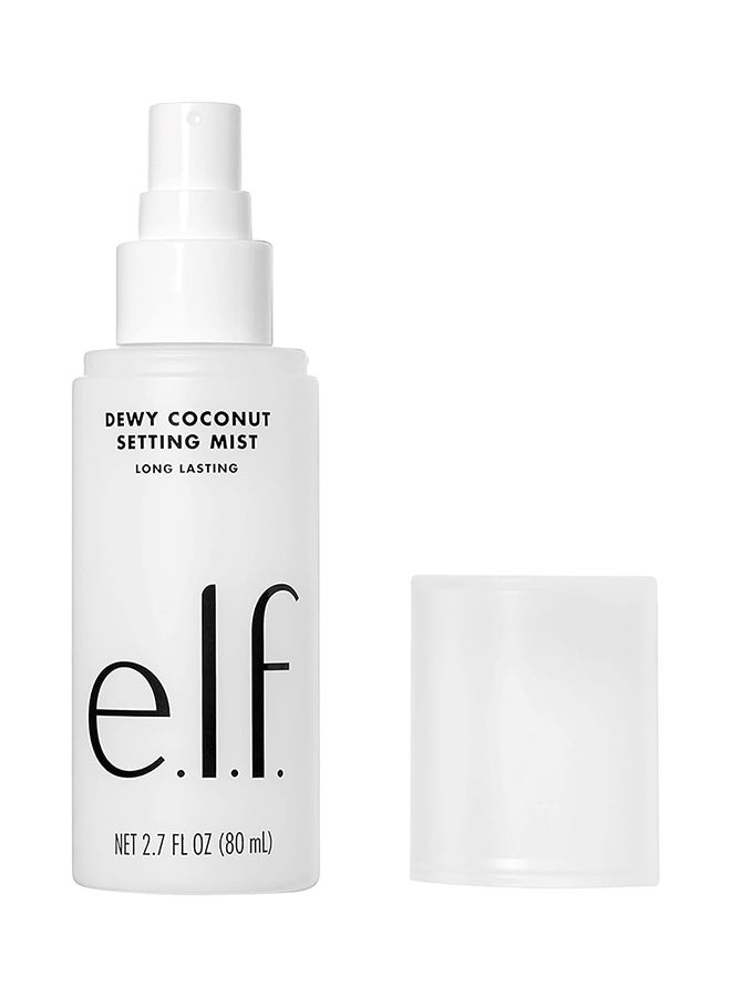 إلف ديوي جوز الهند إعداد ضباب 80 مل، رذاذ إعداد المكياج لترطيب وتكييف الجلد، ضخ مع الشاي الأخضر، نباتي وخالي من القسوة - Image 1