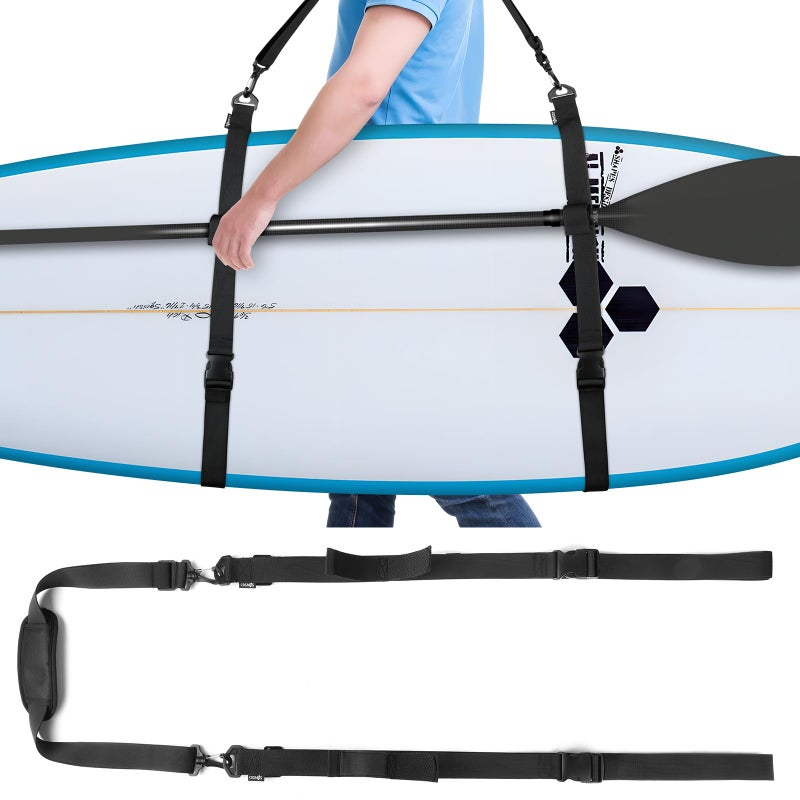 Cosmos Stand Up Paddleboard Carrying Strap SUP Paddle Board Carrier Adjustable Surfboard Shoulder Strap Hands-Free Kayak Board Transport Strap, Water Board Accessory for Paddleboard SUP Surfboard - Image 1
