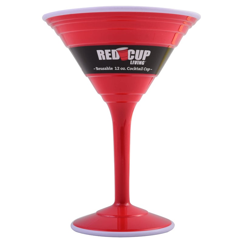 Red Cup Living Red Cup Living Reusable Cocktail Cup 12Ounce Red 