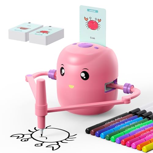 CYJBE Smart Drawing Robot for KidsMontessori Educational Painting Toy for 5 with Voice Interaction16 Color PensMagic Drawing Robot with 150 Learning Word Cards Ideal Gift for 5 Year Old Boys Girls - Image 1