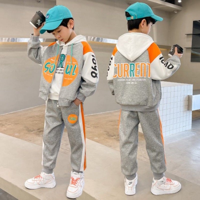 [ Selling] Three-Piece Boys Suit Clothing Children'S Autumn Style Baseball Uniforms For Men - Image 2