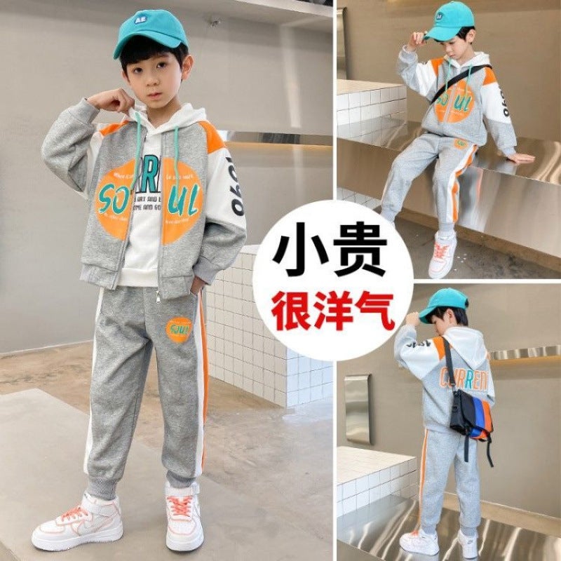 [ Selling] Three-Piece Boys Suit Clothing Children'S Autumn Style Baseball Uniforms For Men - Image 4