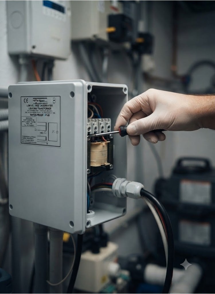 استرال محول أمان مغلف لحمام السباحة أو النوافير 400VA 12-17v IP-65 EPC400-1 - Image 3