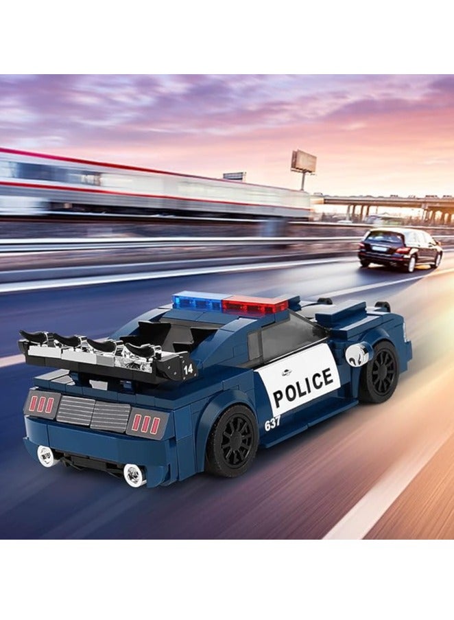 mould king 27002 Mini Barricade Police car , MOC educational building block and bricks toy for boy and girl ，Gift for Kids/Adult Collections Enthusiasts(356 Pieces, Static Version with Display Box)  - Image 2
