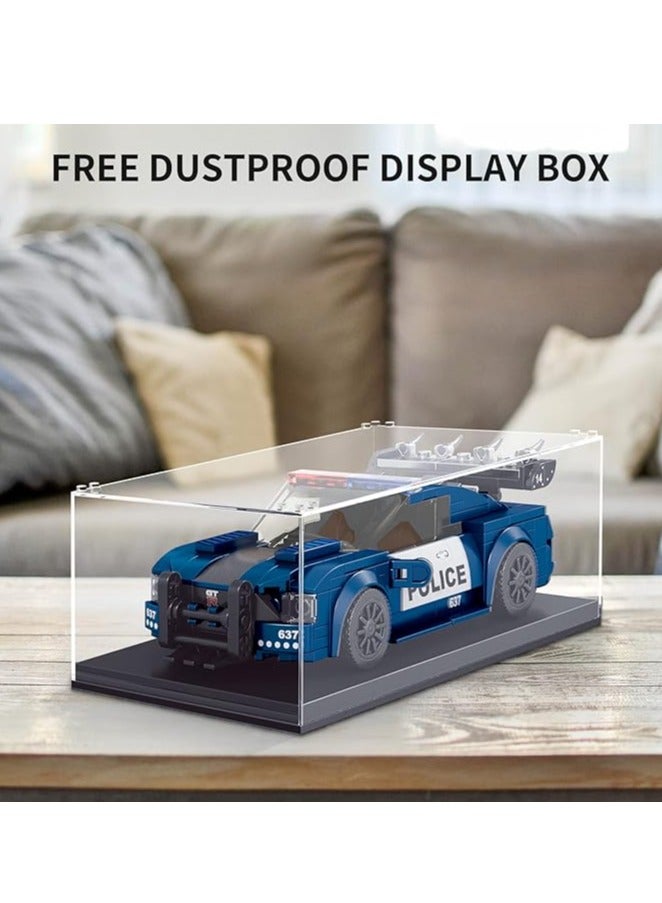 mould king 27002 Mini Barricade Police car , MOC educational building block and bricks toy for boy and girl ，Gift for Kids/Adult Collections Enthusiasts(356 Pieces, Static Version with Display Box)  - Image 5