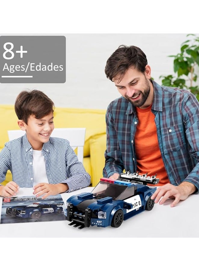 mould king 27002 Mini Barricade Police car , MOC educational building block and bricks toy for boy and girl ，Gift for Kids/Adult Collections Enthusiasts(356 Pieces, Static Version with Display Box)  - Image 3