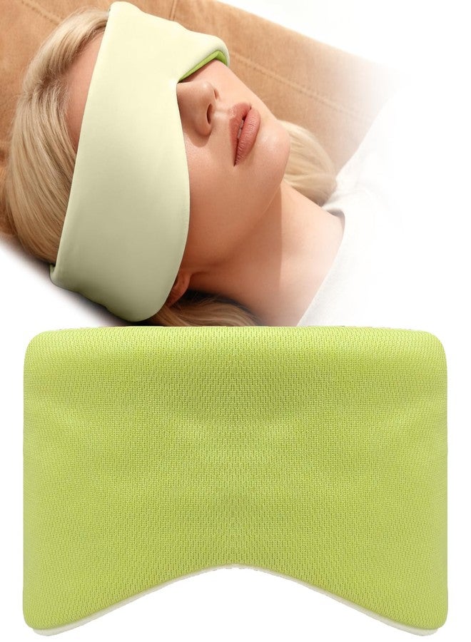 Gizmolet Sleep Mask for Women Men, Reversible Eye Mask Sleeping with Cozy & Cooling Sides, Adjustable Velcro Band, Blackout Face-Hugging Padded Eye Cover for Sleeping Travel Office, Cyan/Yellow - Image 1