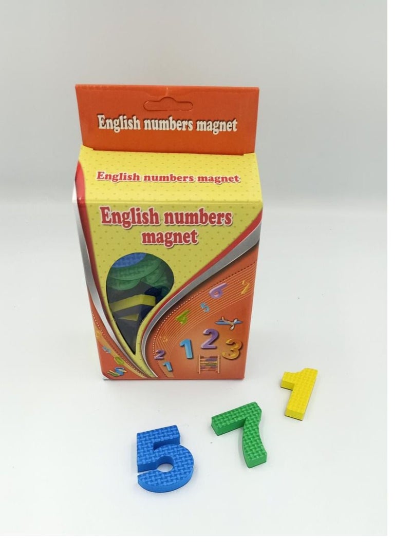 English Numbers With Magnet  Multicolour