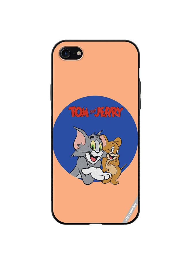 VR CREATIVE Protective Case Cover For Apple iPhone SE (2022) Tom And Jerry Design Multicolour - Image 1