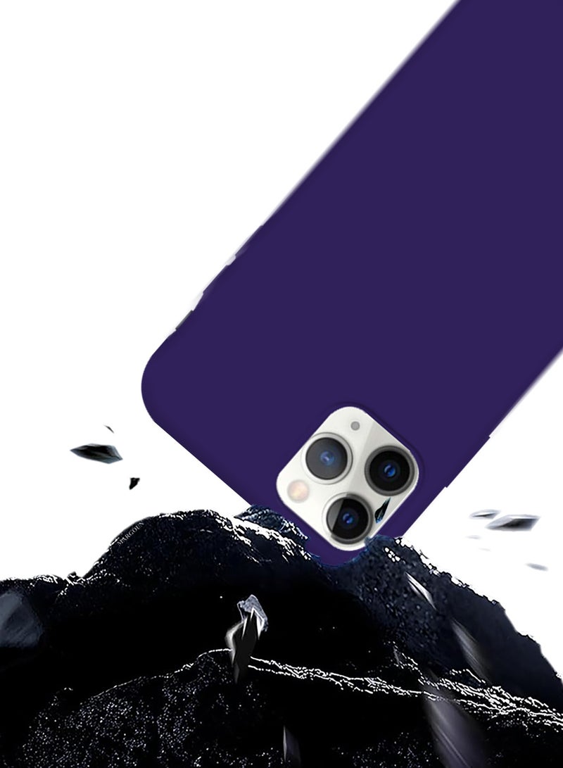 CATANES Soft Silky Silicone Case Cover for Apple iPhone 11 Pro - Full Body Protection - Purple - Image 4