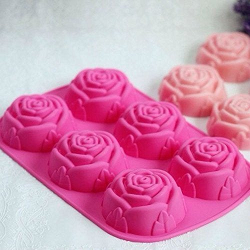 Perfect Pricee Soap, Candle, Resin Art and Crafting Tool, Muffin, Cake, Soap Bombs, Model, Repillica Moulds Mold DYI kit, Hobby Kits, Kids Activity Tool (Rose) - Image 2