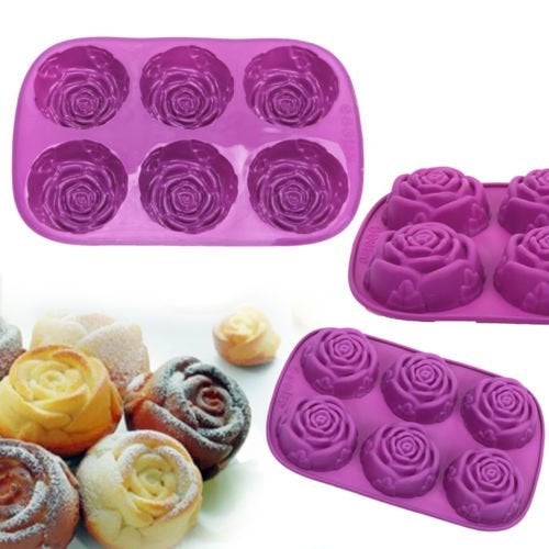 Perfect Pricee Soap, Candle, Resin Art and Crafting Tool, Muffin, Cake, Soap Bombs, Model, Repillica Moulds Mold DYI kit, Hobby Kits, Kids Activity Tool (Rose) - Image 5