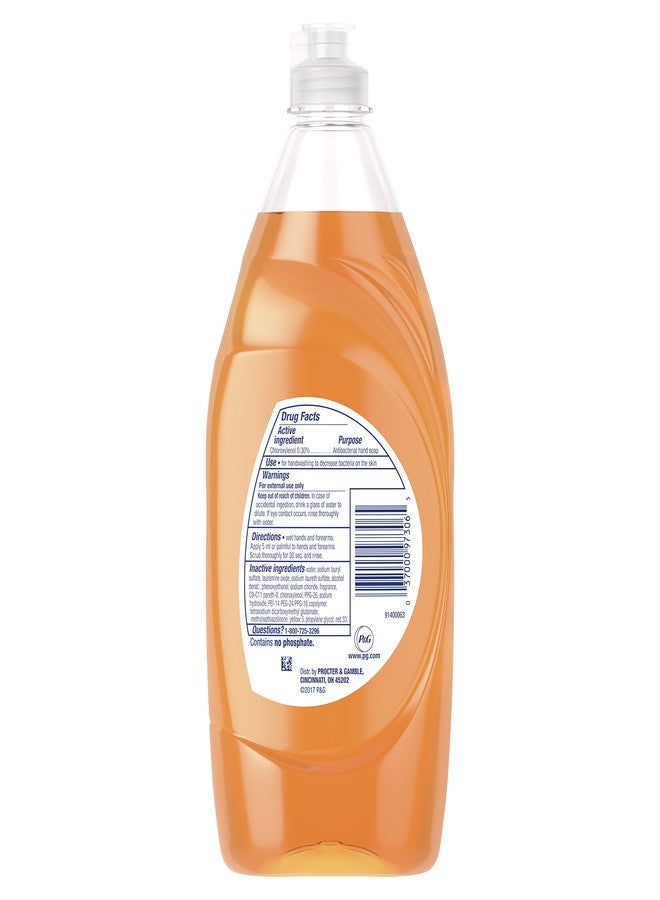 Dawn Ultra Antibacterial Hand Soap, Dishwashing Liquid Dish Soap Orange 19.4 oz (Packaging may vary) - Image 2