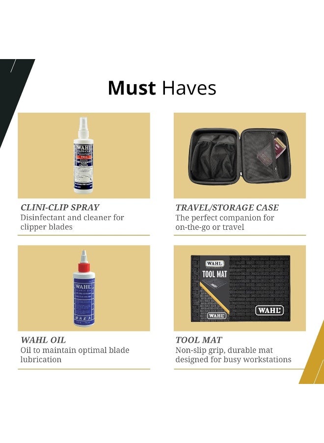 Wahl Professional زيت شفرات ماكينة الحلاقة والمقص الاحترافي من واهل | يقلل الاحتكاك | يتجنب الصدأ - Image 4