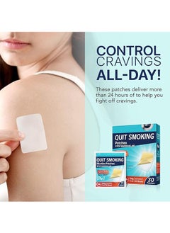 YOOJ Quit Smoking Patches，Quit Smoking Aid，Easy And Effective Smoking Cessation Stickers，30 Count Patches to Help Quit Smoking,Stop Smoking Aids That Work with 2 Week (7mg).step 3  - Image 2