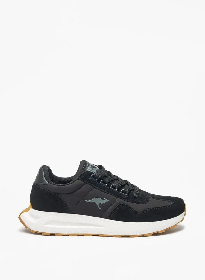 كانغاروس Colourblock Walking Shoes with Lace-Up Closure