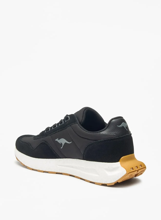 كانغاروس Colourblock Walking Shoes with Lace-Up Closure