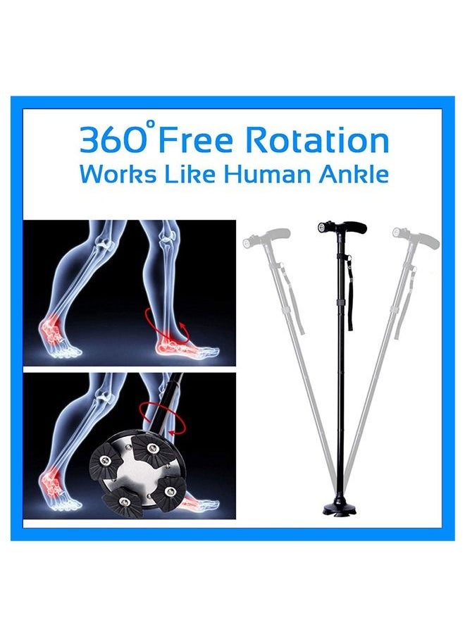 Generic - Magic Cane Adjustable Folding Extendable Walking Stick With Led Lights - Image 1