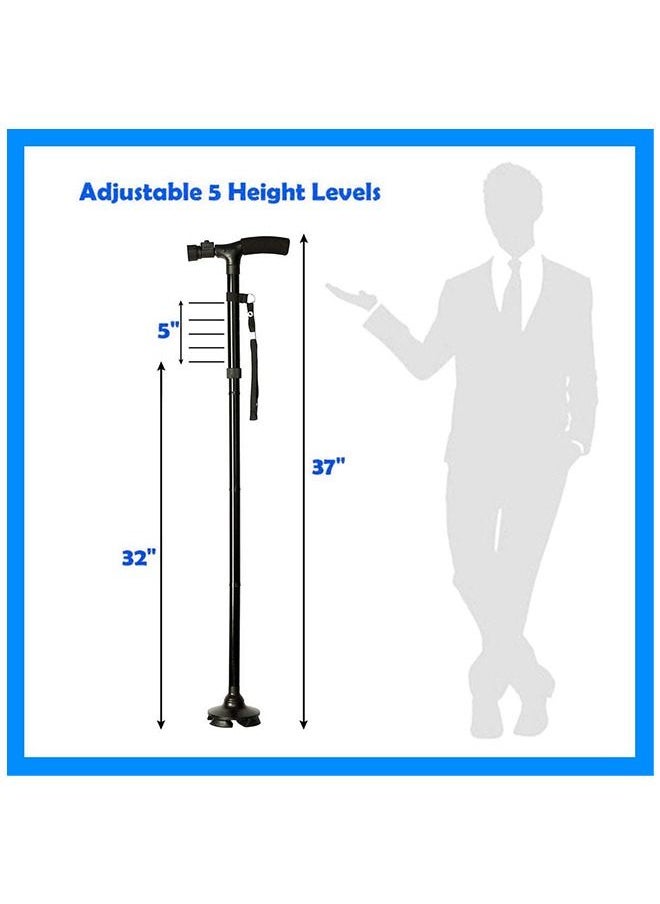 Generic - Magic Cane Adjustable Folding Extendable Walking Stick With Led Lights - Image 1